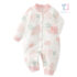 Premium romper with floral pattern and snap button fastening Gentle Petals
