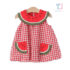 Dress in plaid pattern with distinctive collar Watermelon Juice