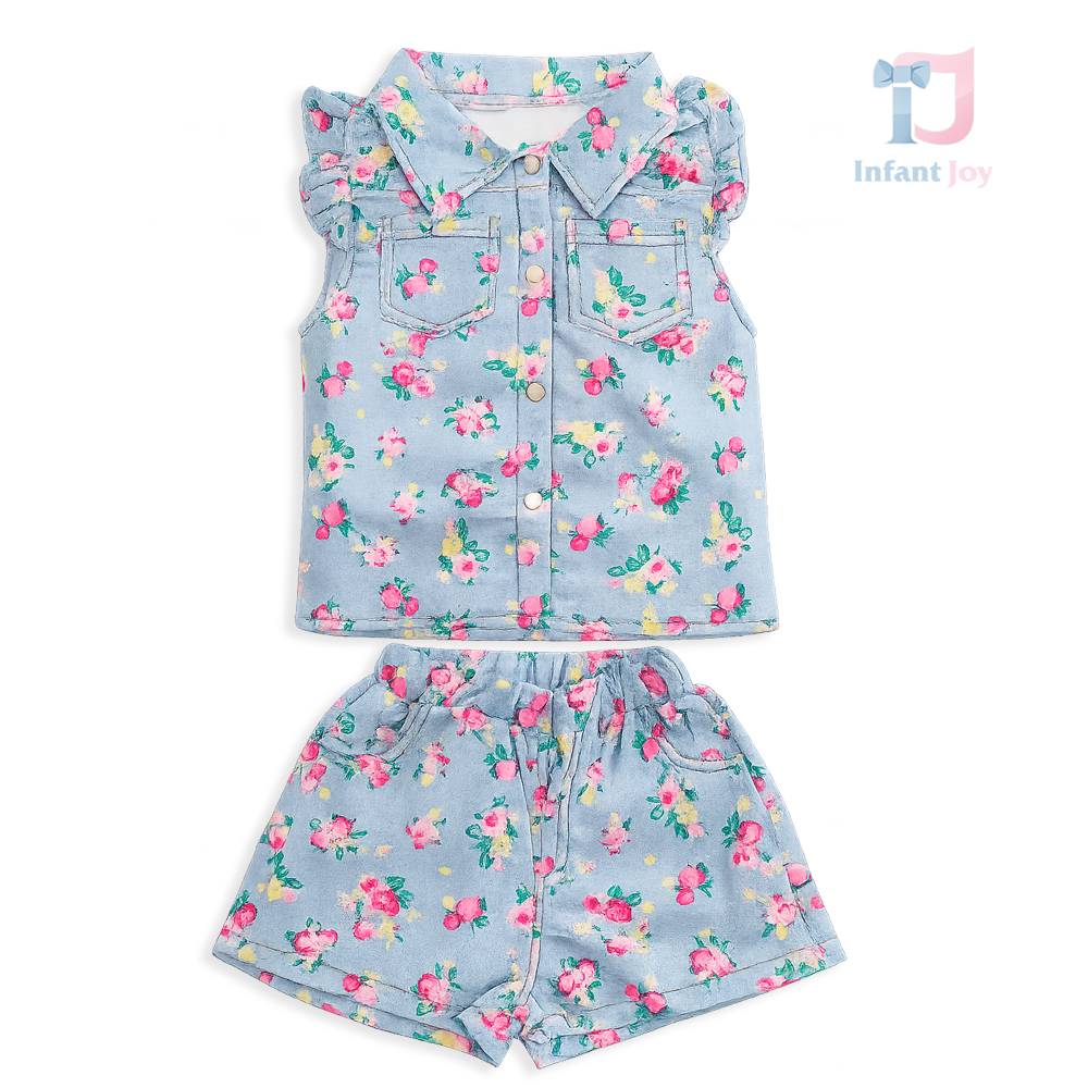 2-piece floral shirt and shorts set Garden Belle