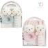 2-piece knitted rattle set - 2 colors