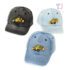 Denim cap with visor and embroidery The Excavator - 3 colors