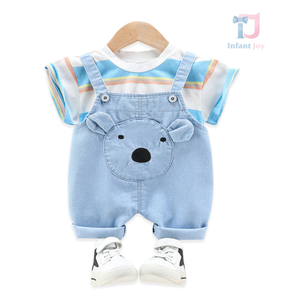 2-piece t-shirt and short romper set with 3d elements Baby Bear