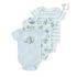 3-piece short sleeve bodysuit set Hot Dino