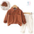 2-piece shirt with classic collar and denim trousers set Classic Boy