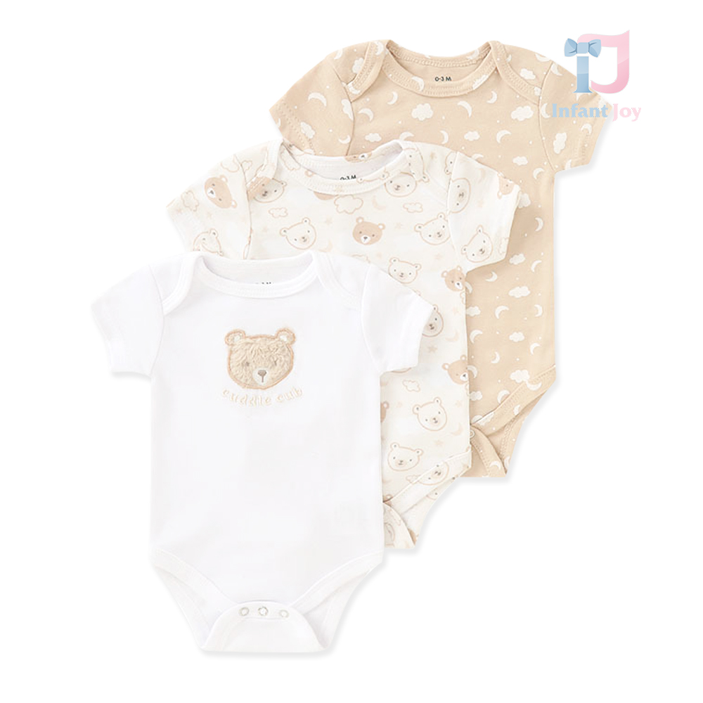 3-piece short sleeve bodysuit set Cuddle Cub