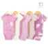 5-piece short sleeve bodysuit set Love Bears