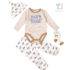 4-piece striped bodysuit, leggings, hat and socks set Mini Cars