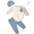 3-piece bodysuit, leggings and hat set Mini Paw