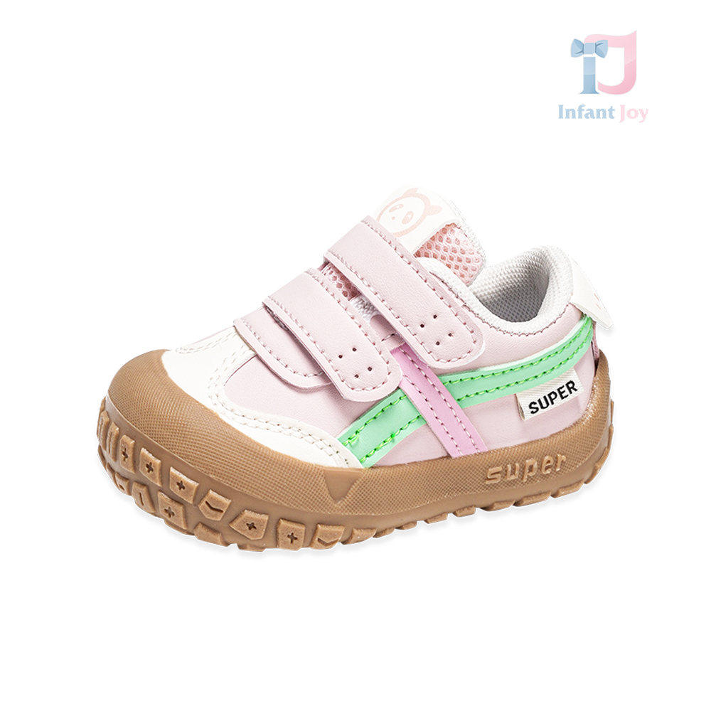 Sports shoes/sneakers made of faux leather with velcro fastening Soft Pop