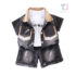 3-piece denim set with classic collar shirt, t-shirt and shorts Mini Vanguard Black