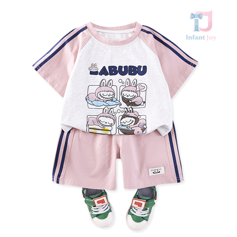 2-piece t-shirt with prints and shorts set Bubu Time