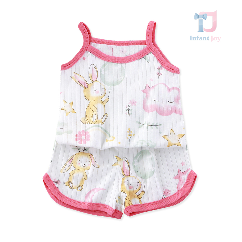 2-piece top with thin straps and shorts set Bunny Pops