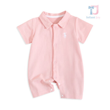 bebeshki-detski-rompur-Baby Polo Pink