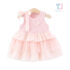 Dress with voluminous ruffles and 3d elements Little Rosy Blossom