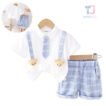 bebeshki-detski-komplekt-Teddy Tie Blue
