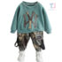 2-piece blouse/sweatshirt and cargo trousers set Camo Track