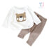 2-piece printed blouse and ribbed leggings set Boo Bear